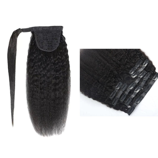 Half Up, Half Down Wrap Me Ponytail & Seamless Clip Ins